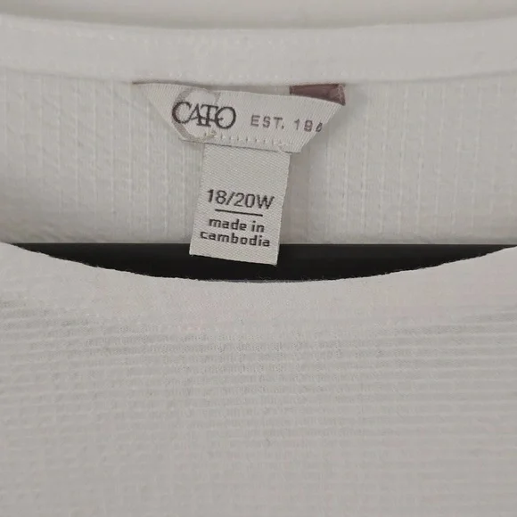 NWOT white Cato Blouse Size 18/20 - Picture 4 of 4